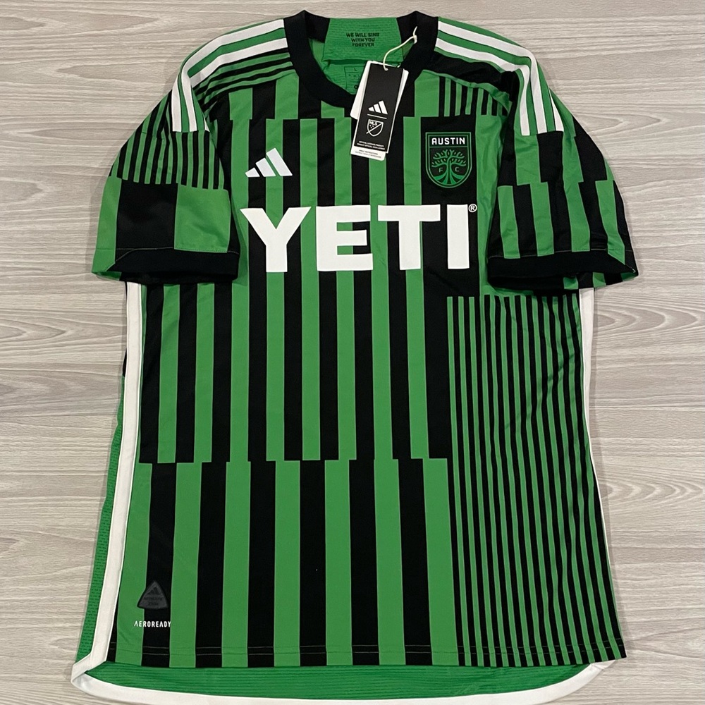 Adidas 2023/24 Austin FC Authentic Green Soccer Jersey HI1836 Men’s Size Large